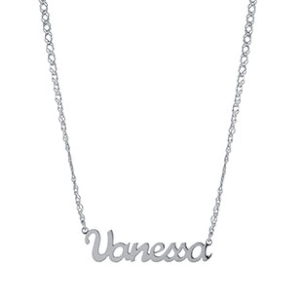 One Capital Cursive Name Necklace