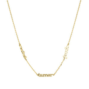 3-Name Lowercase Necklace