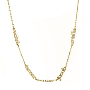 4-Name Lowercase Necklace