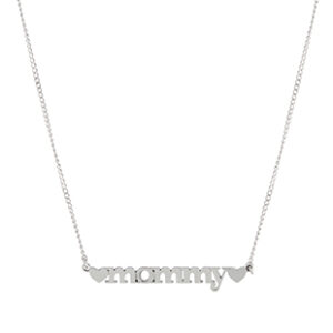 Lowercase Name Necklace w/Hearts