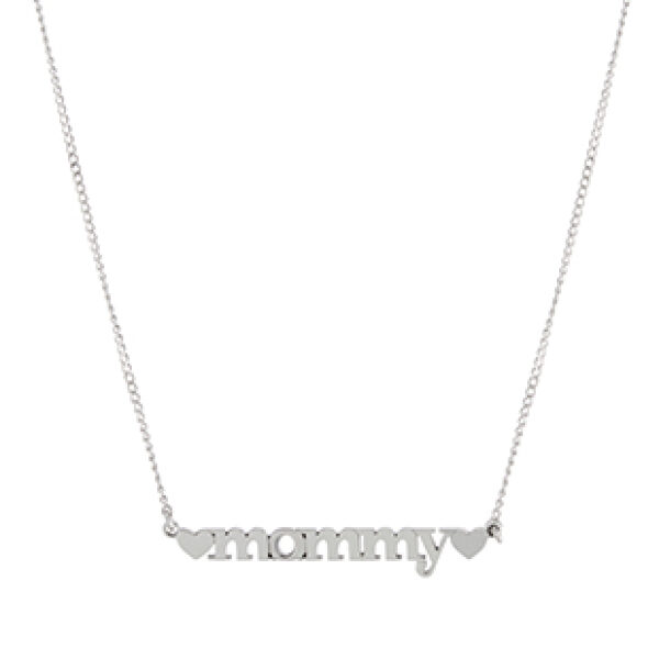 Lowercase Name Necklace w/Hearts