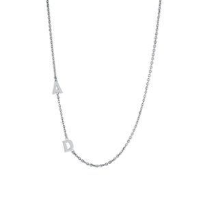 2-Initials on Side Necklace