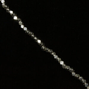 4mm Silver Nugget, silver plated beads